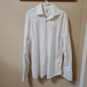 Banana Republic Fitted Classic White Men's Long Sleeve Button Down Shirt